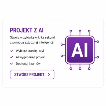 Wizytówki reklamowe — szybki druk