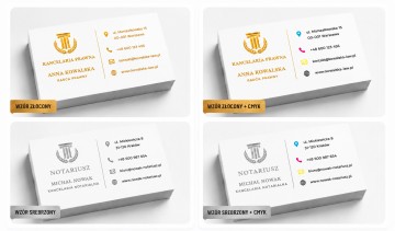 Wizytówki premium – złocenie i srebrzenie