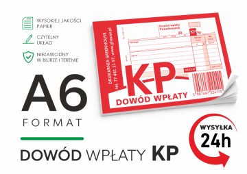 Dowód wpłaty  KP A6