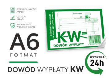 DOWÓD WYPŁATY KW KASA WYDA A6