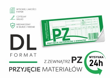 DRUK PZ PRZYJĘCIE MATERIAŁÓW ZEW. szybka wysyłka tanio