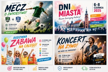 Plakaty A3+ (490 × 310 mm) – druk plakatów