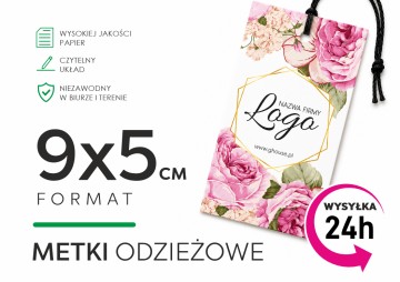 Metki odzieżowe wymiar 9x5 cm (1)