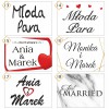 Tablice kwadratowe ślubne ślub wesele tanio najtaniej w Polsce drukarnia online 