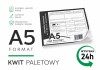 Kwit paletowy A5