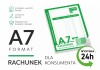 Rachunek dla konsumenta A7 – bloczek rachunków