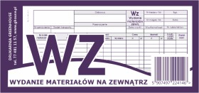 DRUK WZ WYDANIE MATERIAŁÓW ZEWNĄTRZ