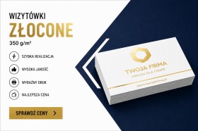 Wizytówki premium – złocenie i srebrzenie
