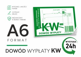 DOWÓD WYPŁATY KW KASA WYDA A6