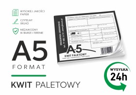 Kwit paletowy A5