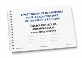 Obrazek 2 dla: książka kontrolna, kontrollbuch, książka czasu pracy kierowcy, druk kontrollbuch, książka kierowcy, druki transportowe, ewidencja czasu pracy kierowcy, książka kontrolna kierowcy, drukarnia GreenHouse, transport międzynarodowy